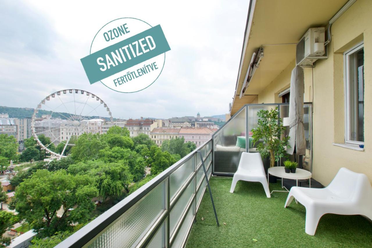 Standard Apartment By Hi5 - Incredible View With Terrace Budapest Exterior foto
